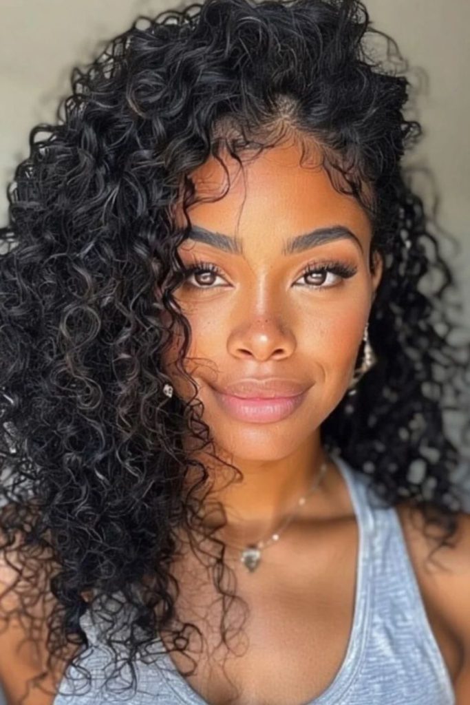 Black twists create layered movement