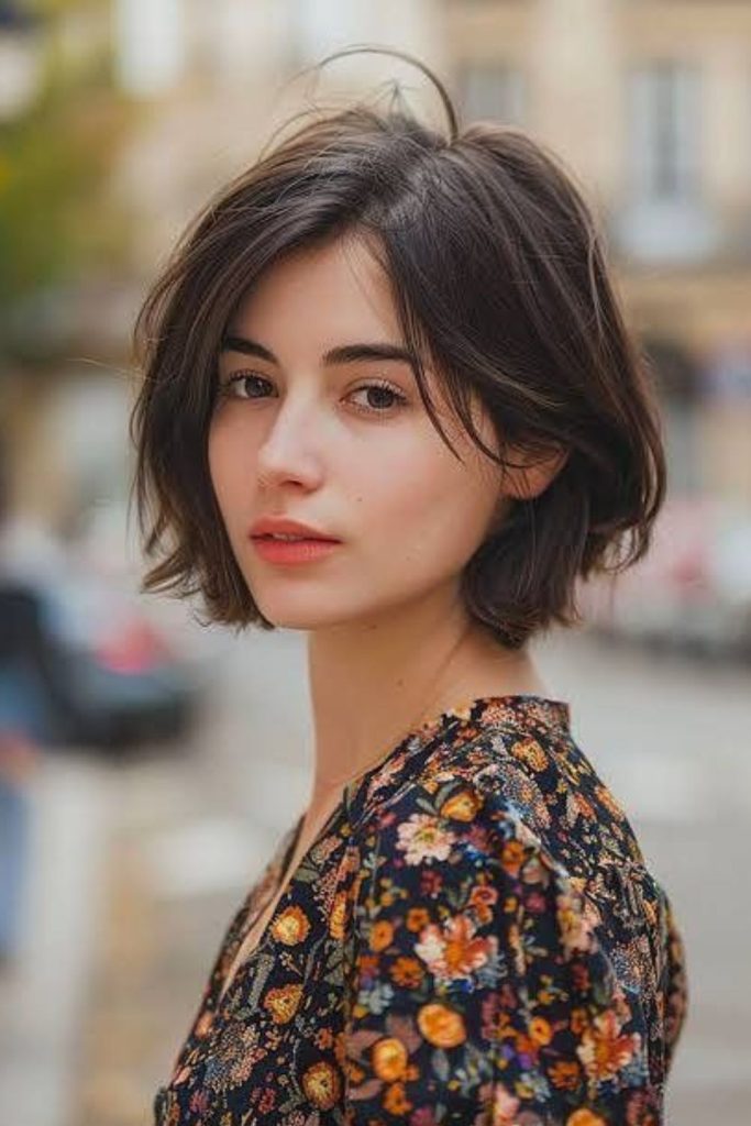 Strong perimeter Italian bob.