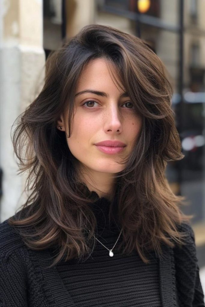 Medium layers swept back with ease