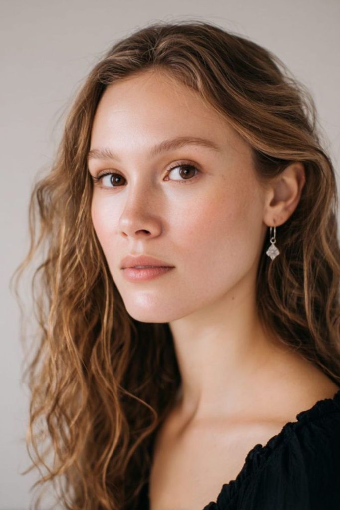 Faded thin brows with smooth gradient