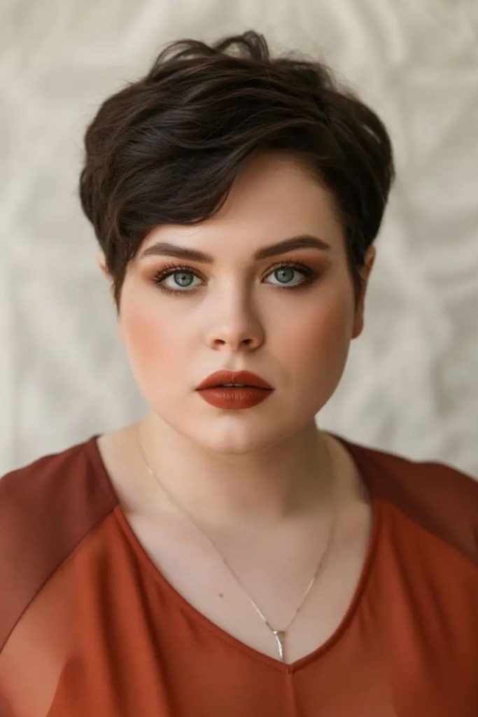 Dark crest pixie with angular edges