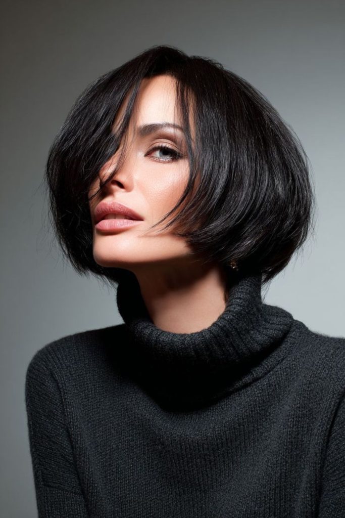 Flowing bob with light silky layers