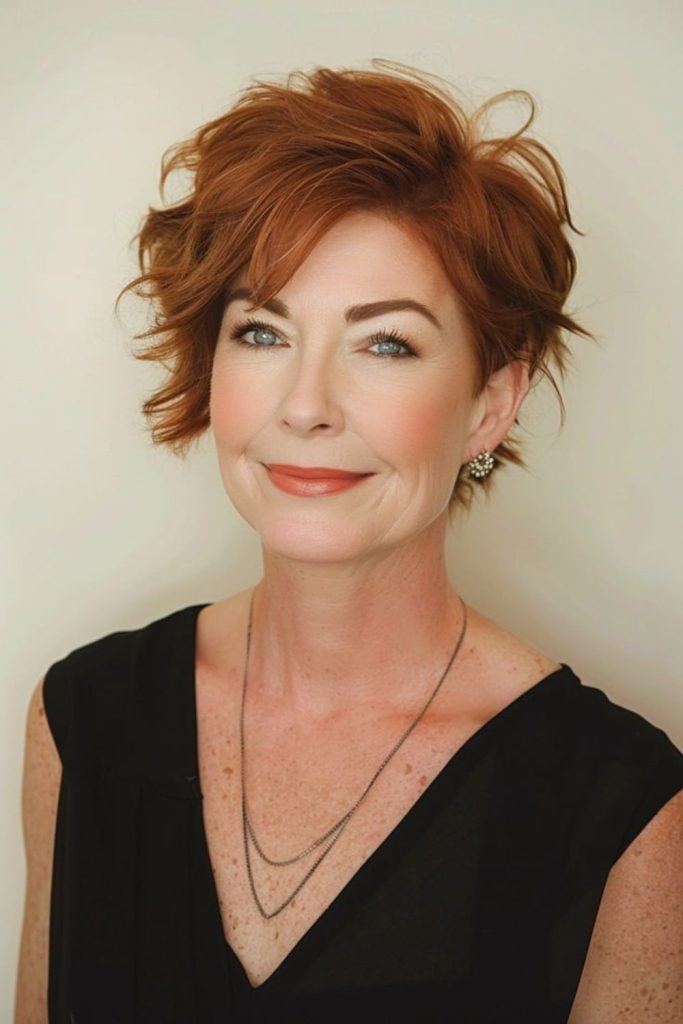 Twisted pixie hairstyle for delicate strands