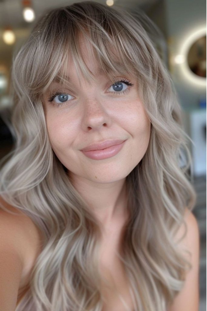 Fine forehead wisps with subtle elegance