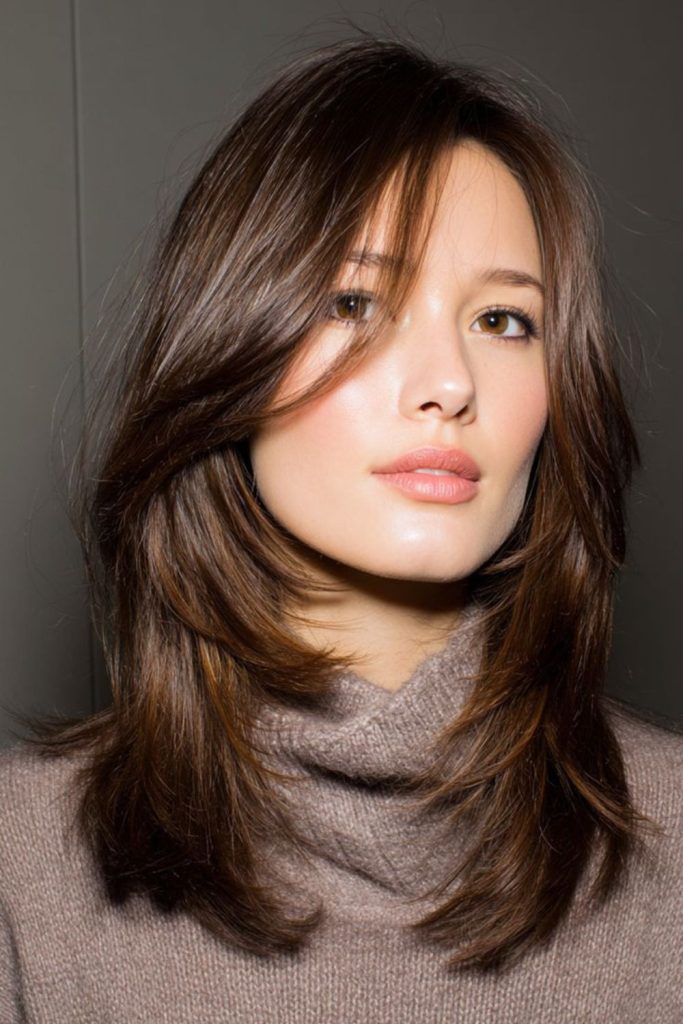Razored lob with smoky layered tips