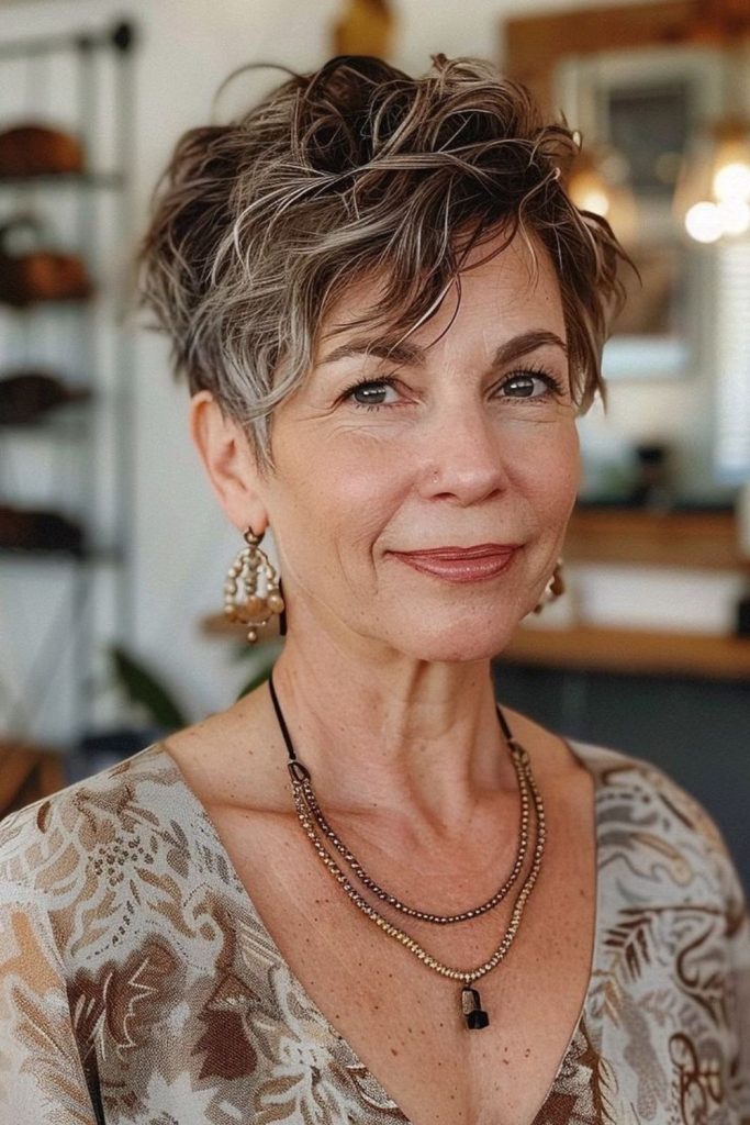 Soft spiral pixie for delicate strands