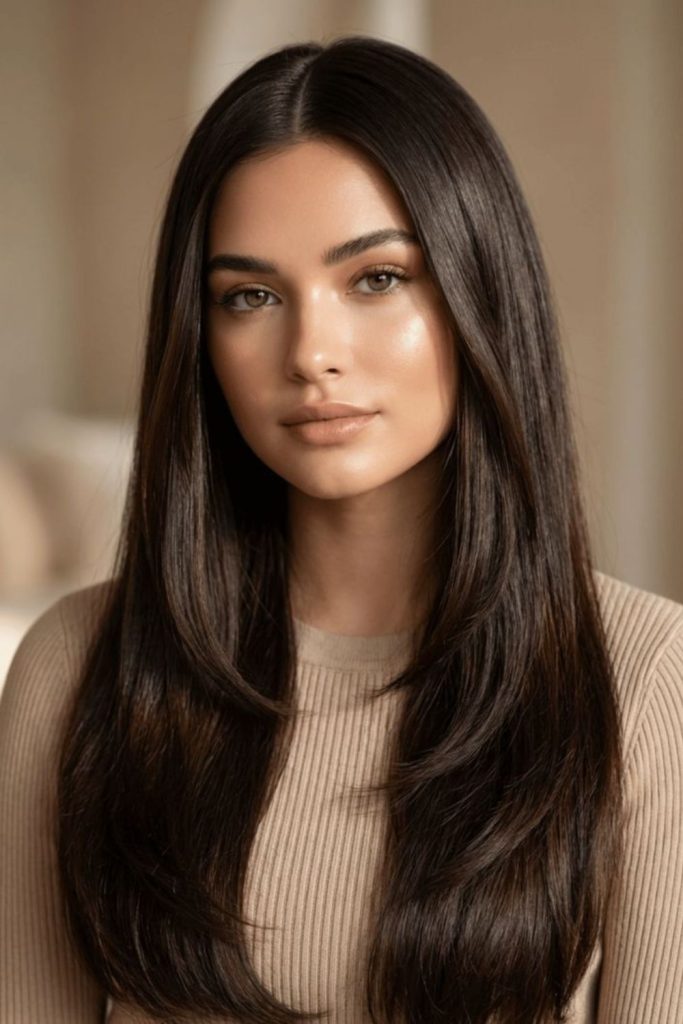 Strong yet soft sleek hair.