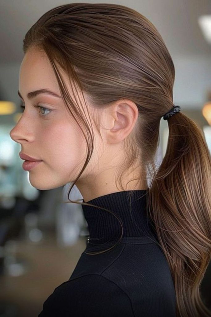 Low side pony twisted for bounce.