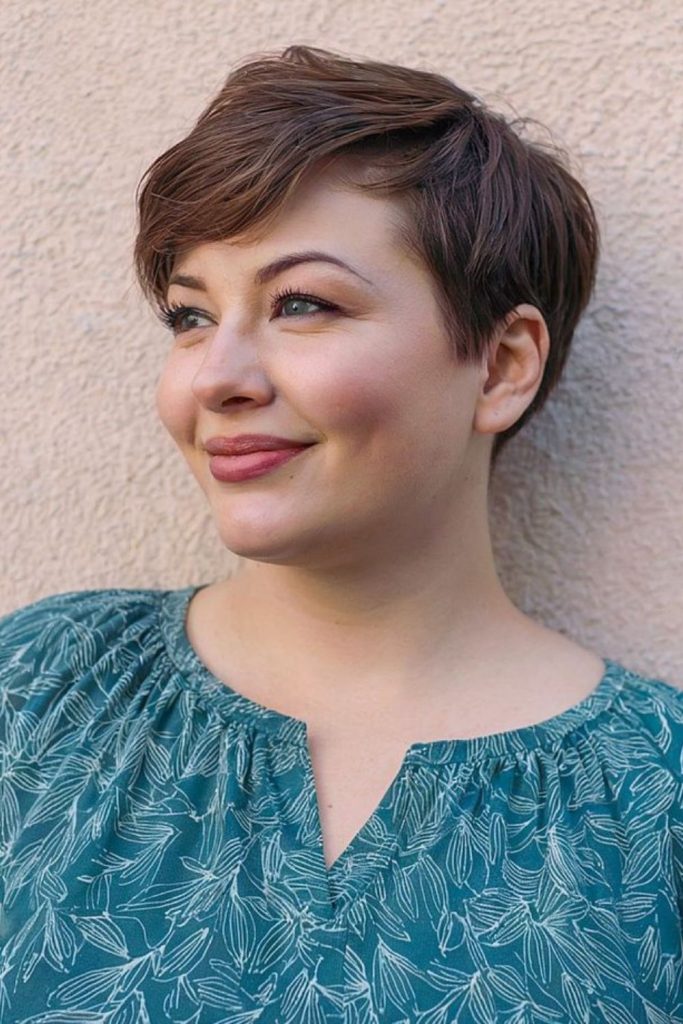 Petite soft pixie with sweet layers
