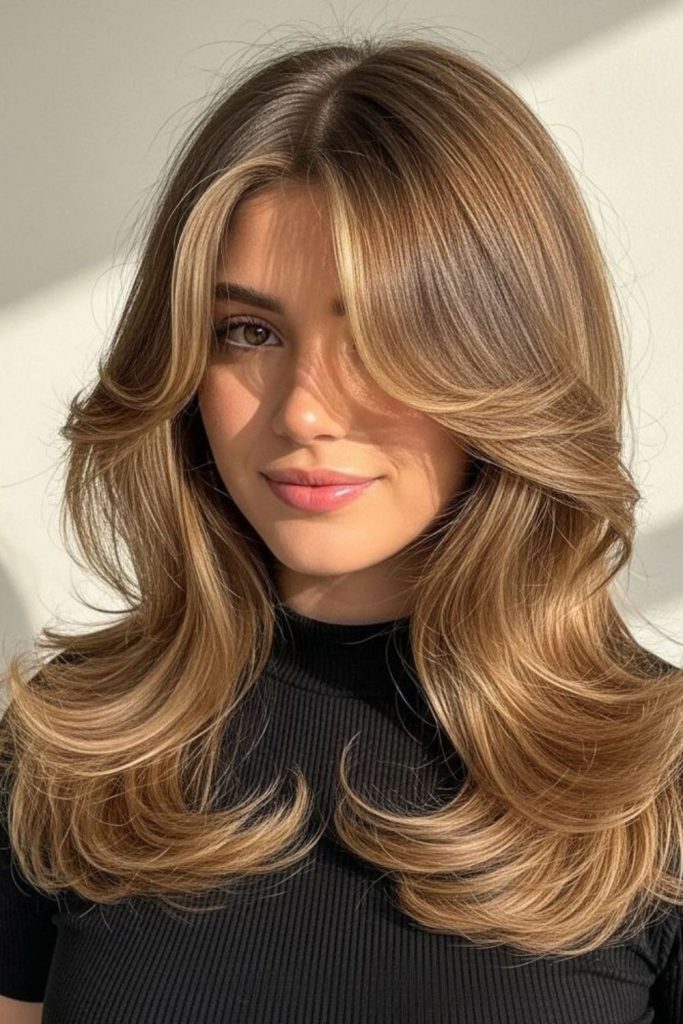 Light airy butterfly layers with movement