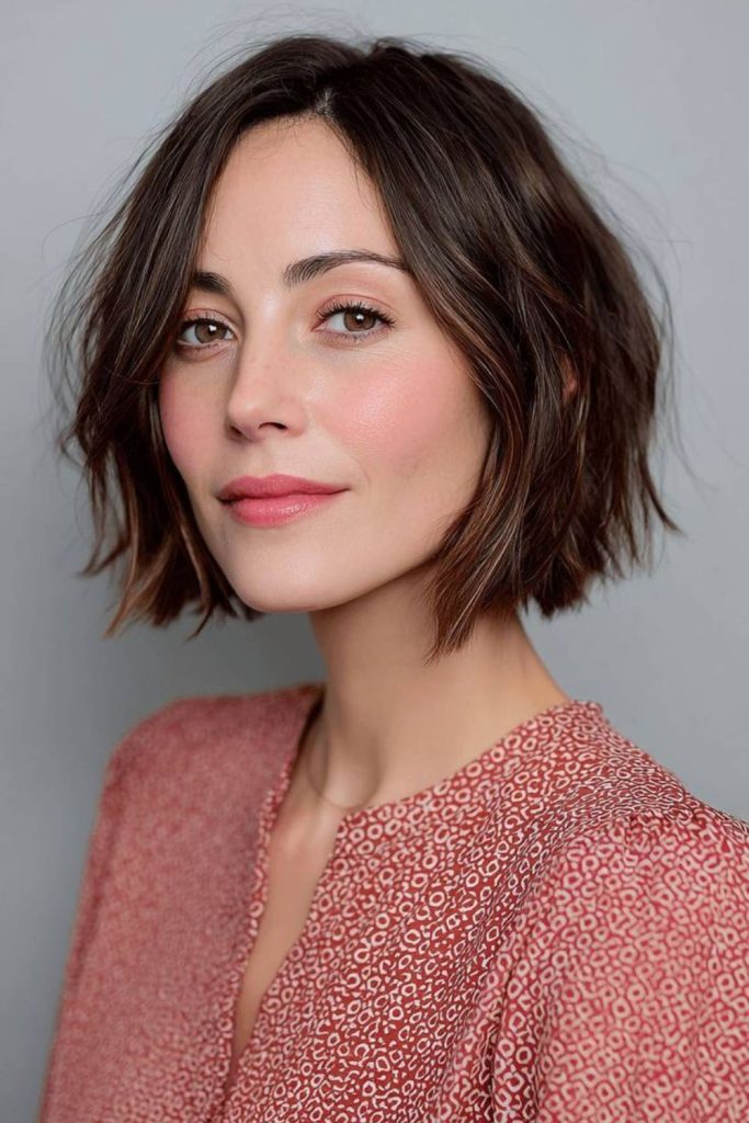 Casual lived-in Italian bob.