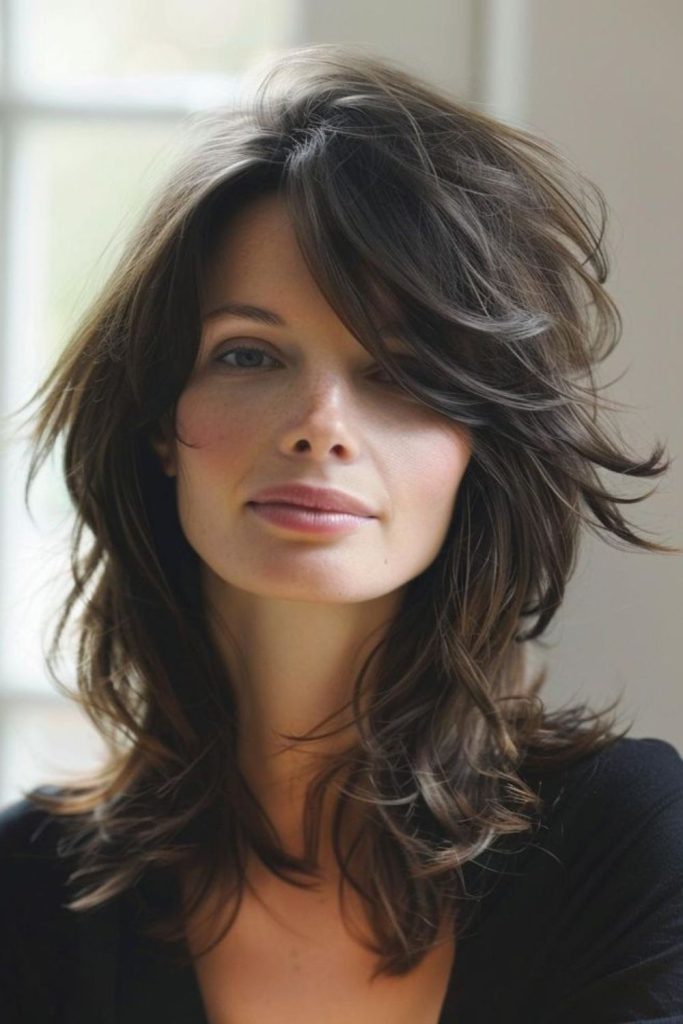 Spiraled layers forming twisted shoulder horizons