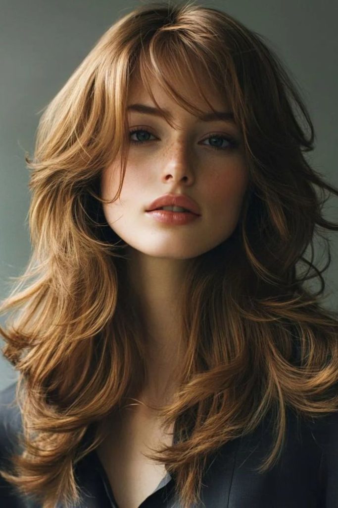 Layered hair with wild kinetic motion