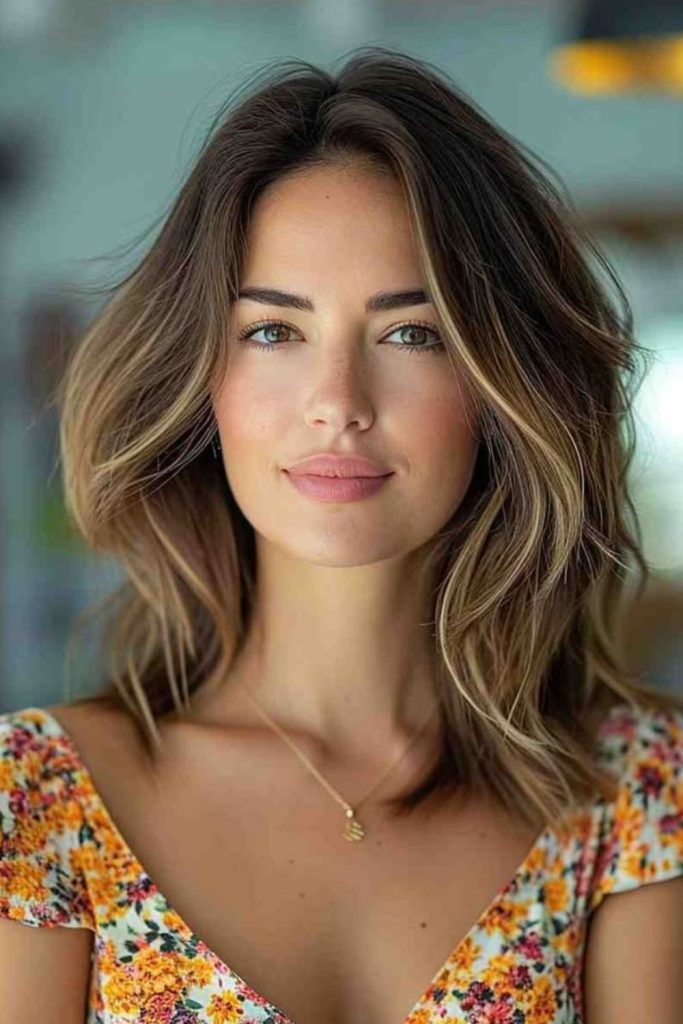 Structured medium haircut with soft drift