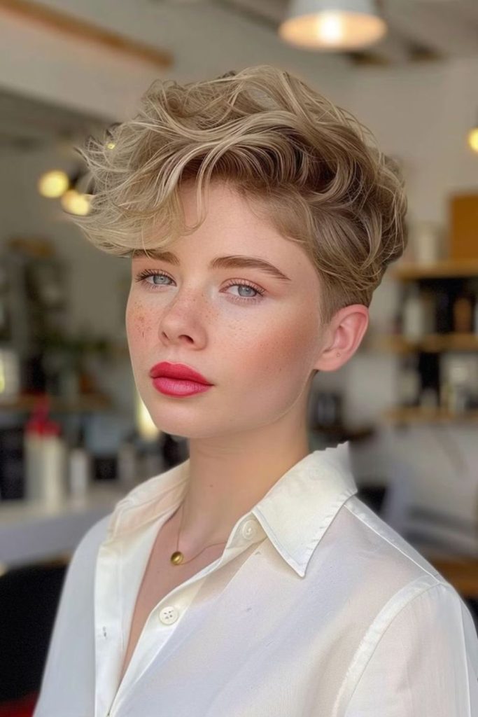 Antique doll pixie with soft curves.