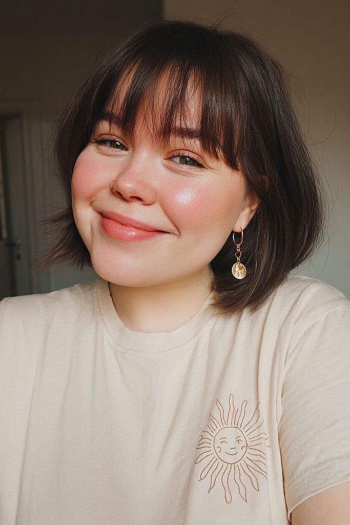 Blunt Orbit Fringe sharp baby bangs