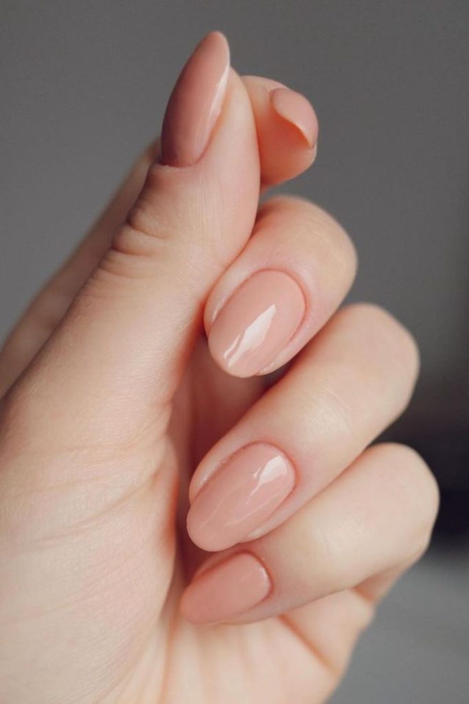 Blush toned natural nail wash.