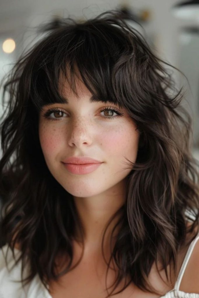 Jagged spiky fringe with playful energy