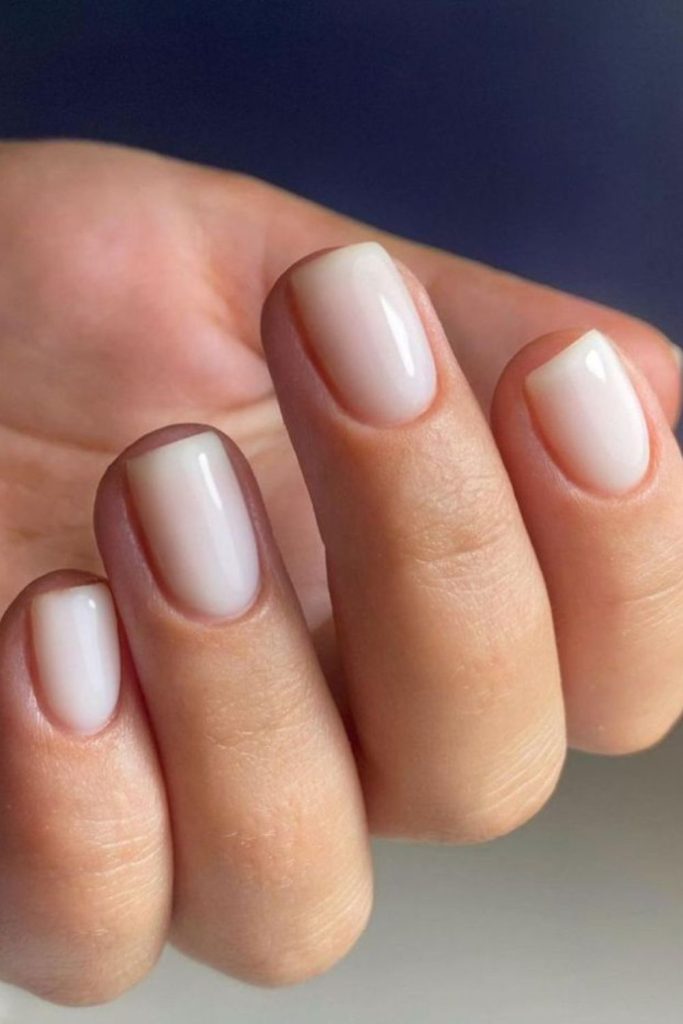Cloud-like creamy milky nail polish.