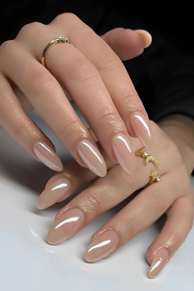 honey tones with crystal shimmer