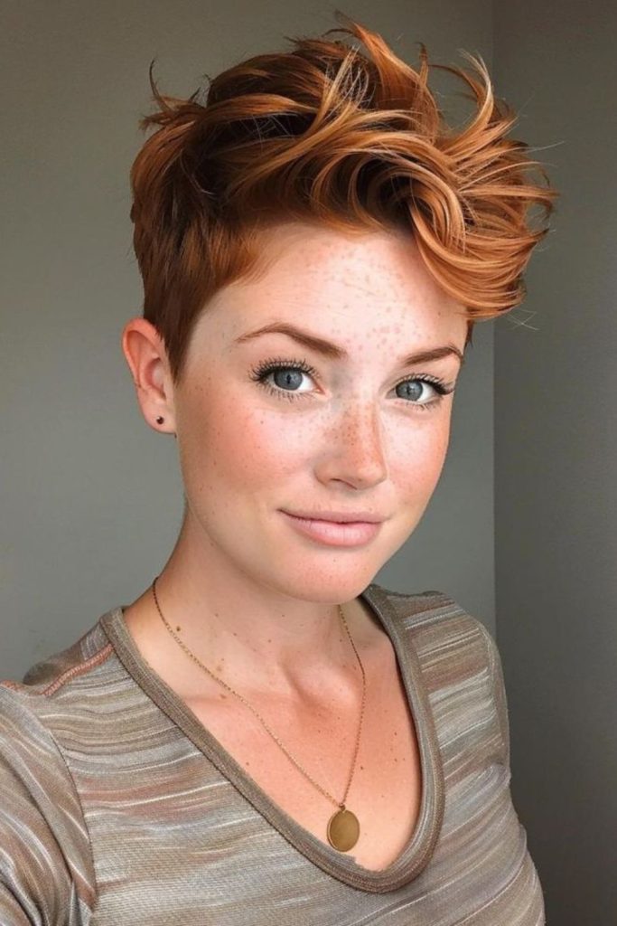 Fiery textured top with playful sparks.