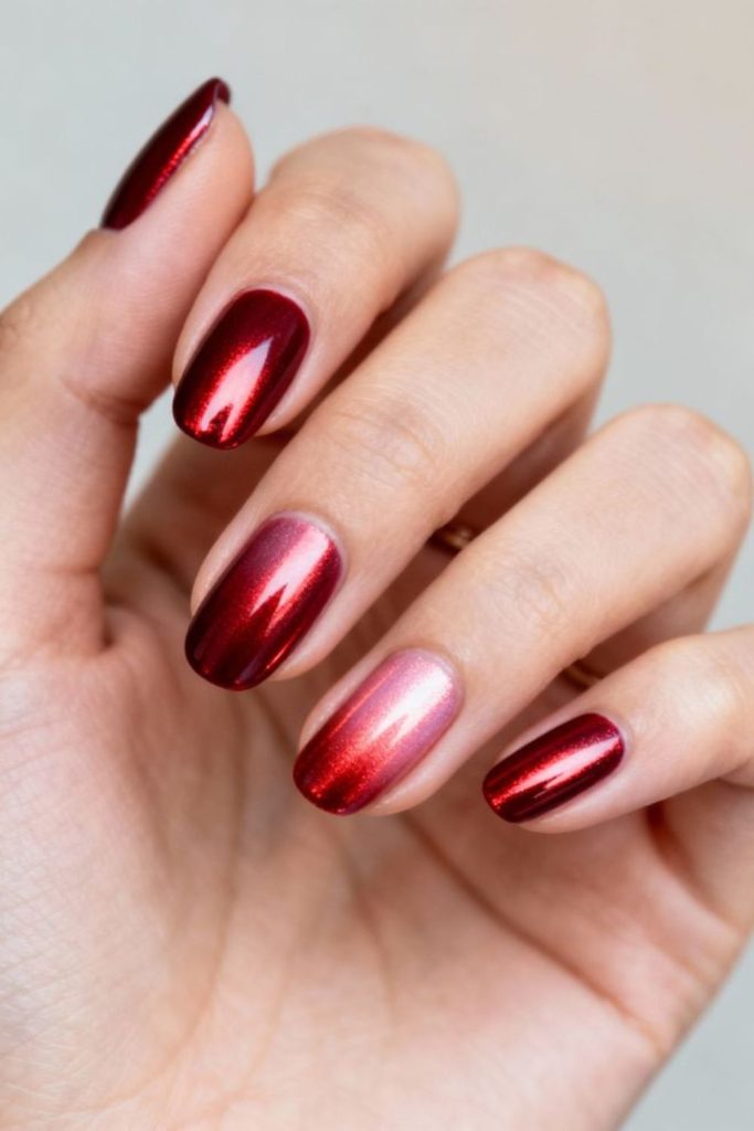 Berry tones bleed into icy base