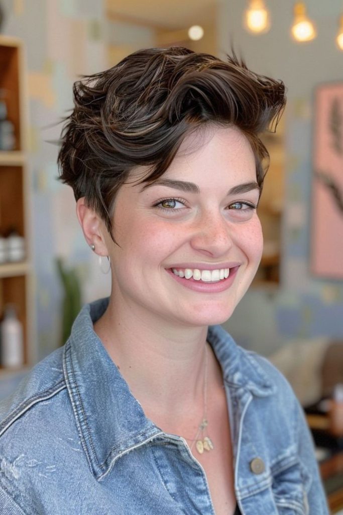 Heirloom pixie with timeless shape.