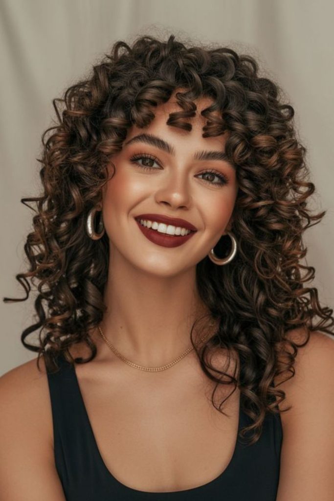 Loose river-inspired curls with gentle movement.