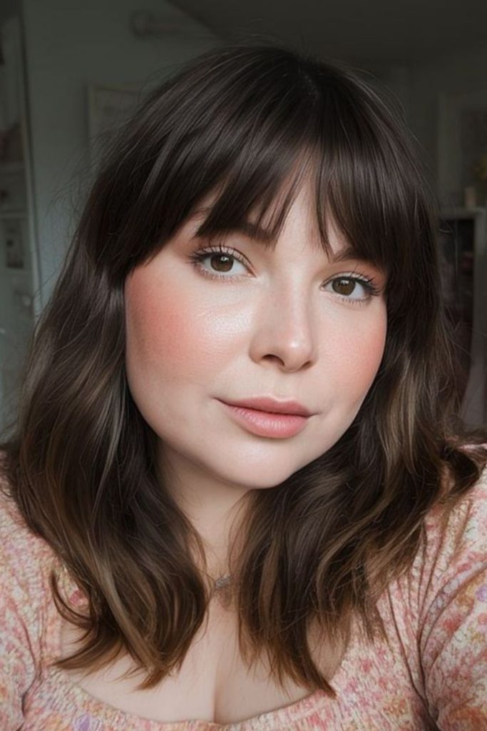 Irregular shard fringe adding playful dimension