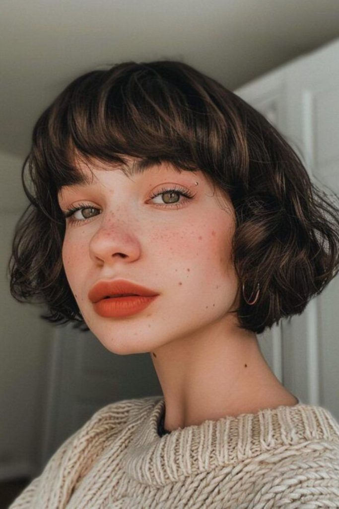 Jagged Beat Fringe choppy baby bangs