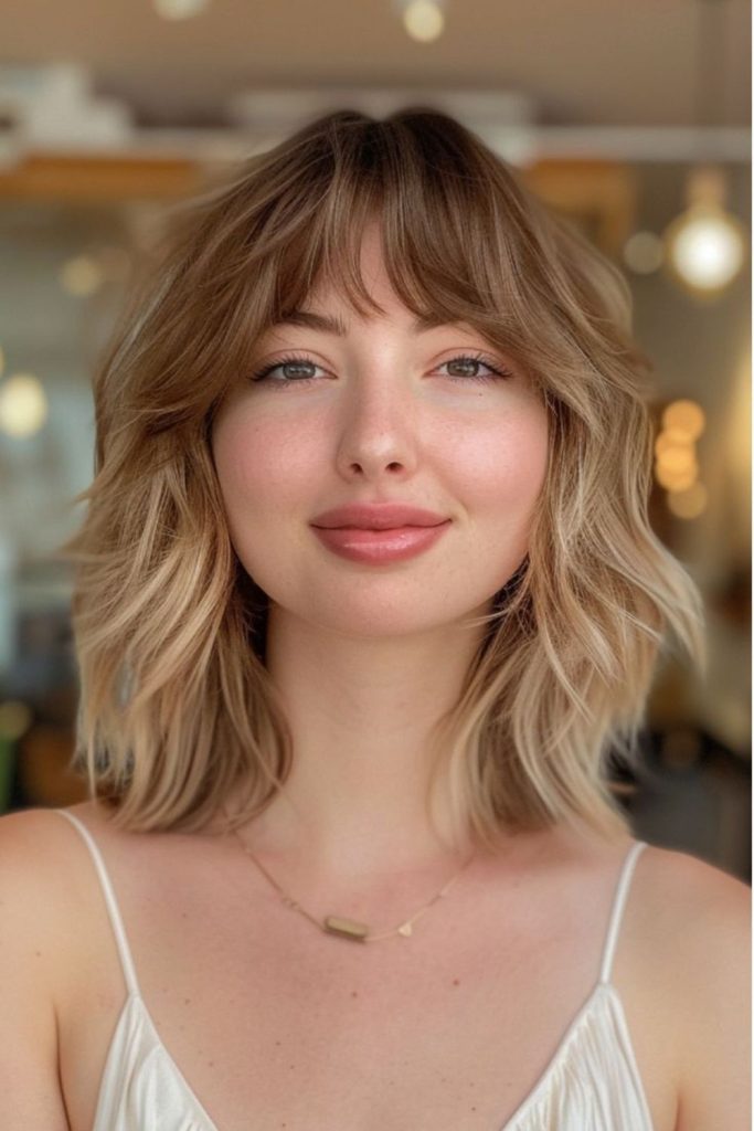 Lob with intentionally uneven jagged tips