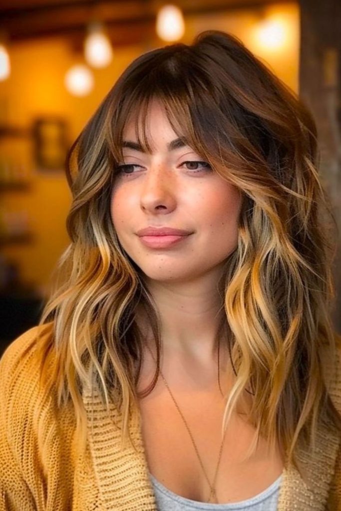 Illusion layered medium shag haircut