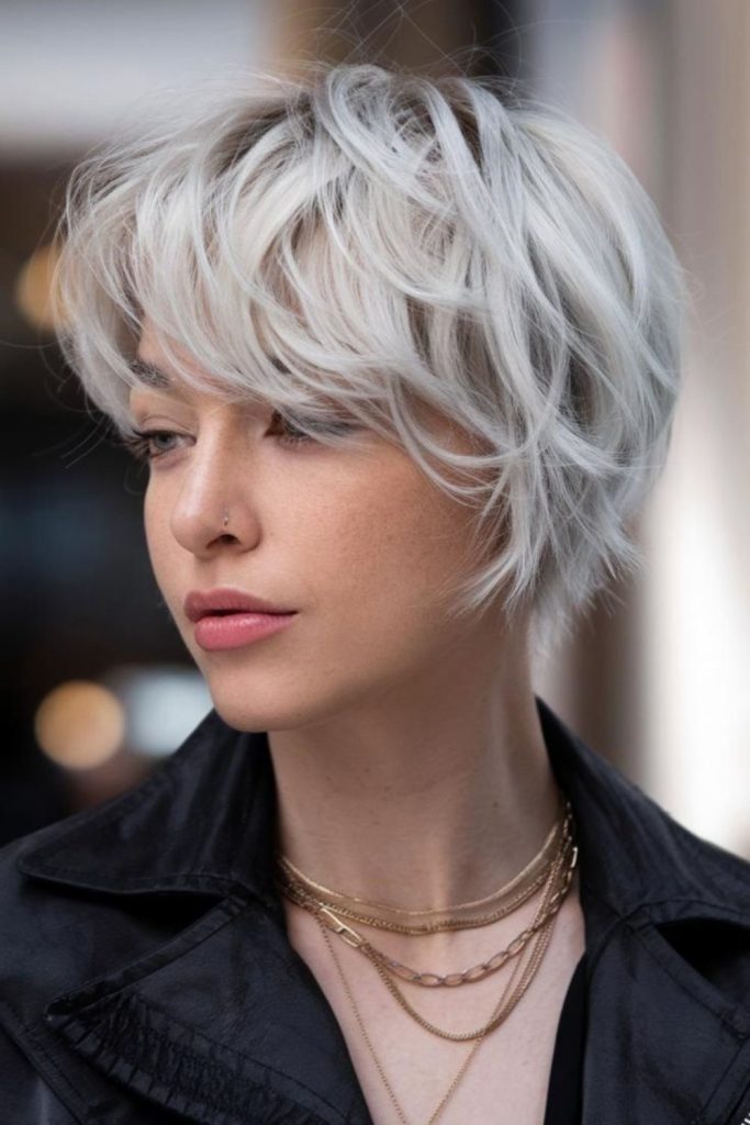 Foggy gray layers creating airy softness.