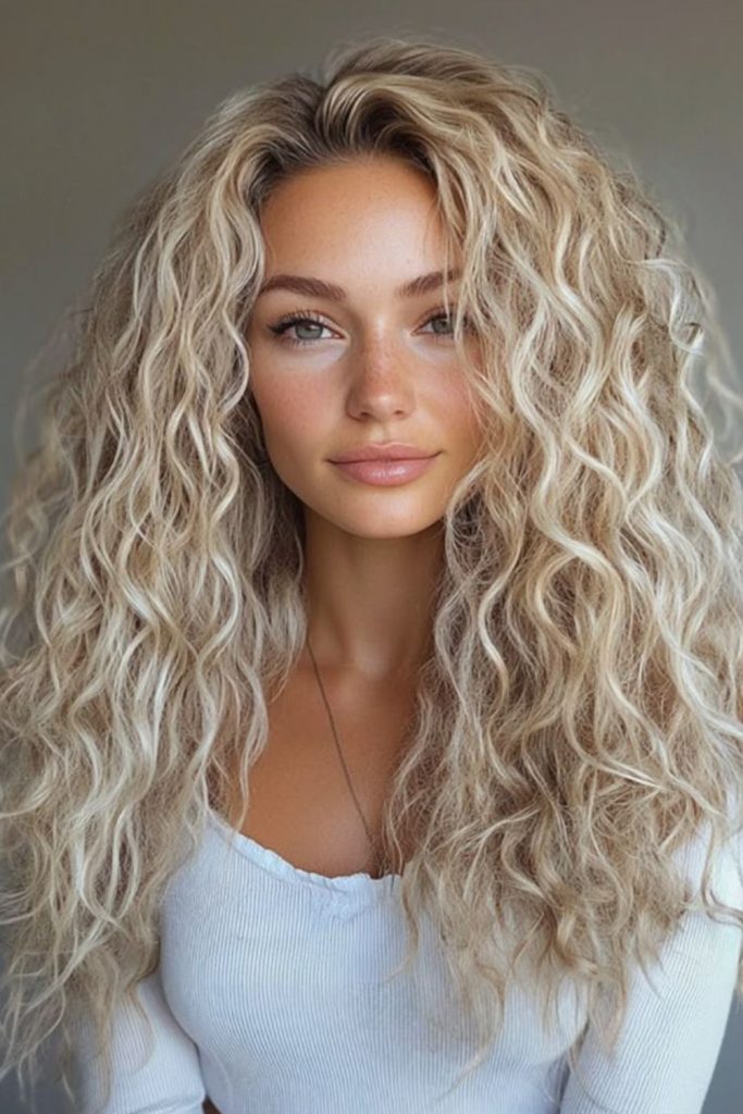 Springy curls with lively energetic bounce.