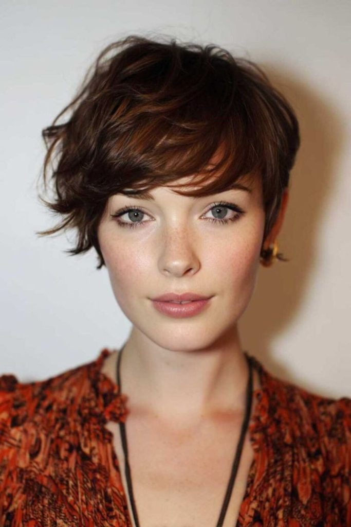 Noir pixie with deep side sweep.