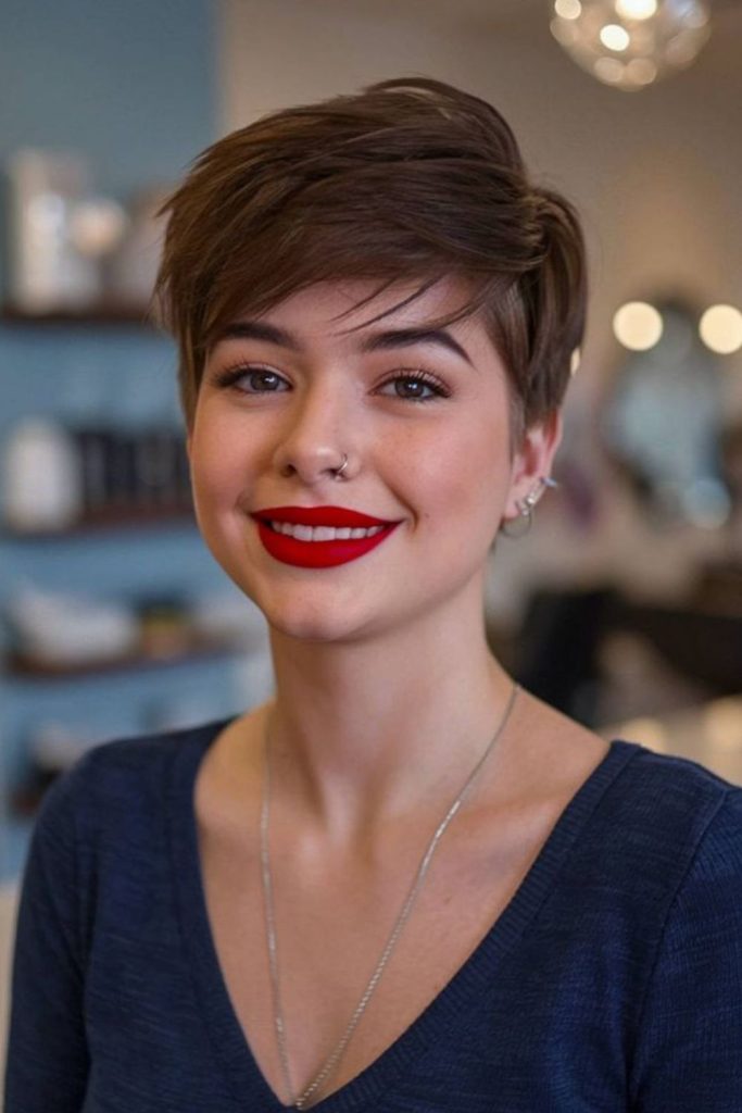 Short pixie flick soft edges
