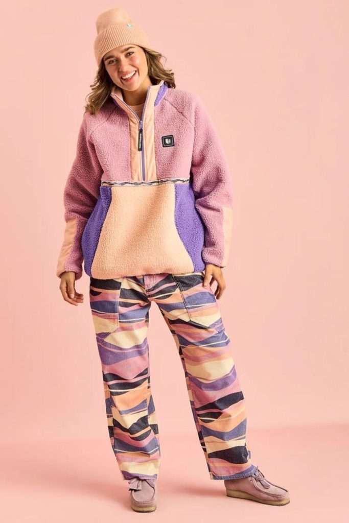 Extended fleece tunic urban style