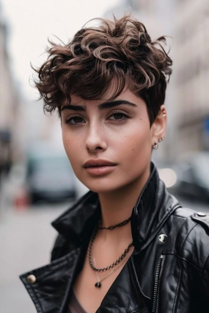 Wavy textured crown with untamed vibe.