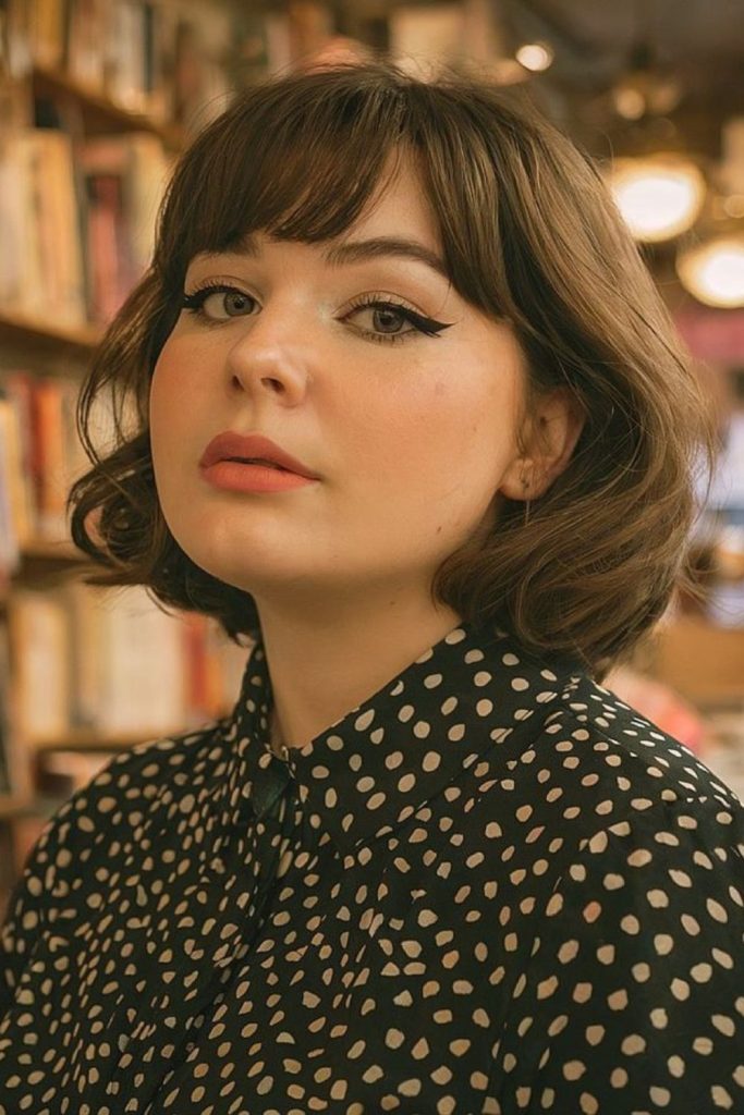 Soft Arc Baby Bangs curved fringe