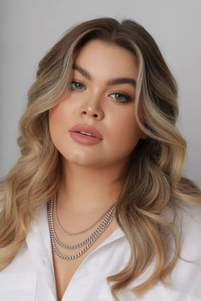 V-shaped ends with loose wavy layers