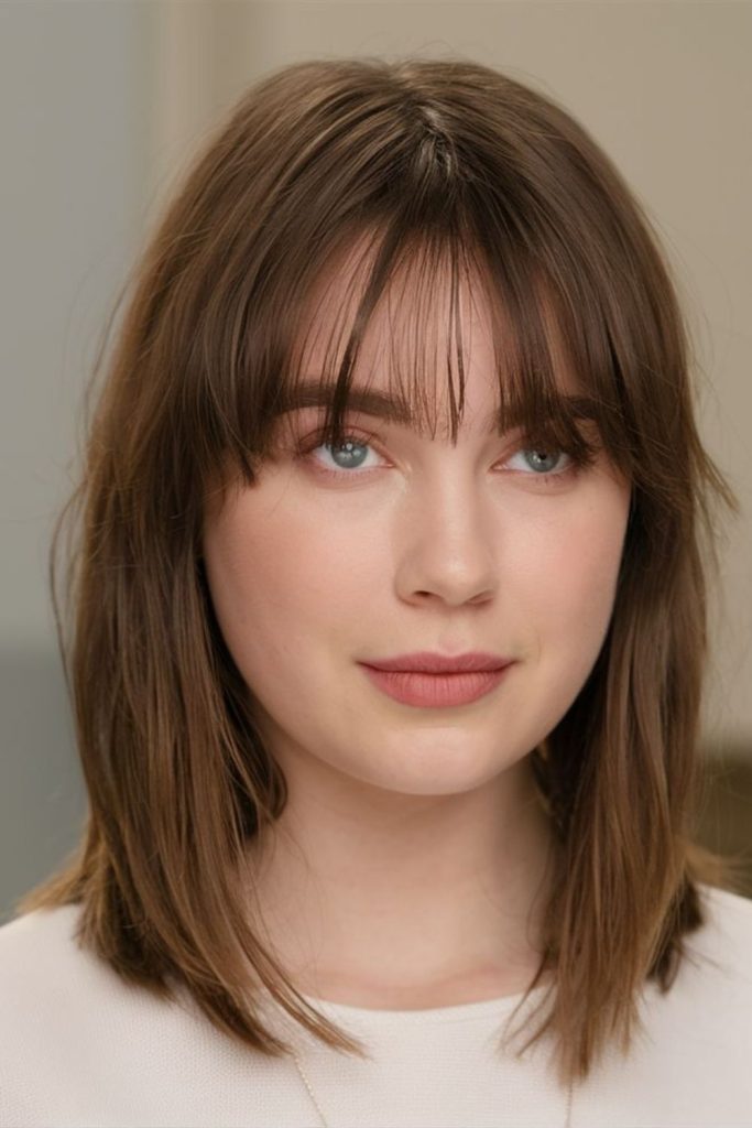 Whisper Thin Bangs airy fringe look