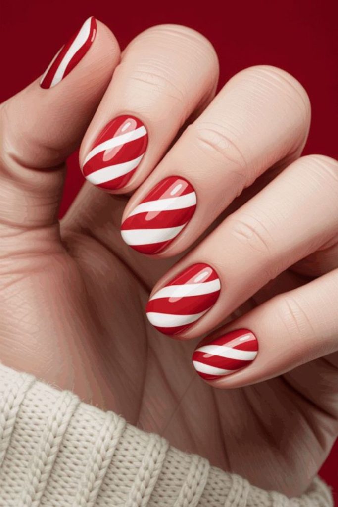 Diagonal candy colored stripe patterns