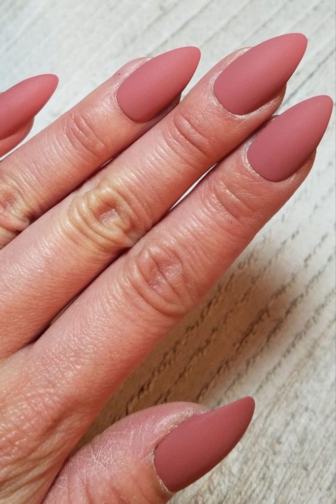 Rose nails, muted elegant sophistication.