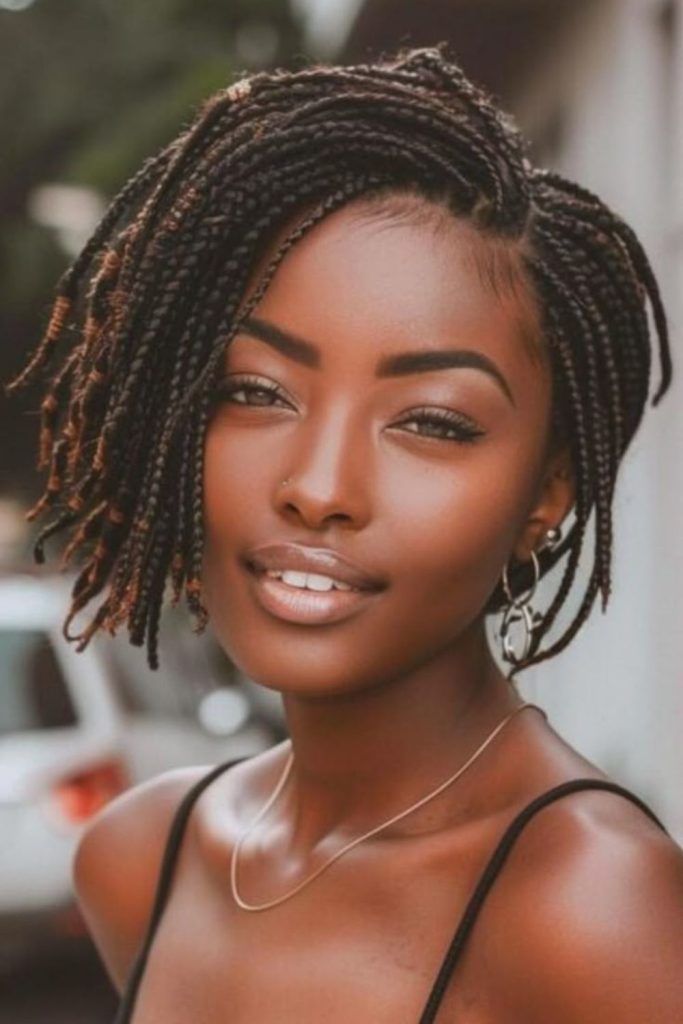 Braids with sporadic reflective beads