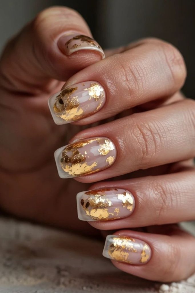 Ivory tips with gold leaf accents