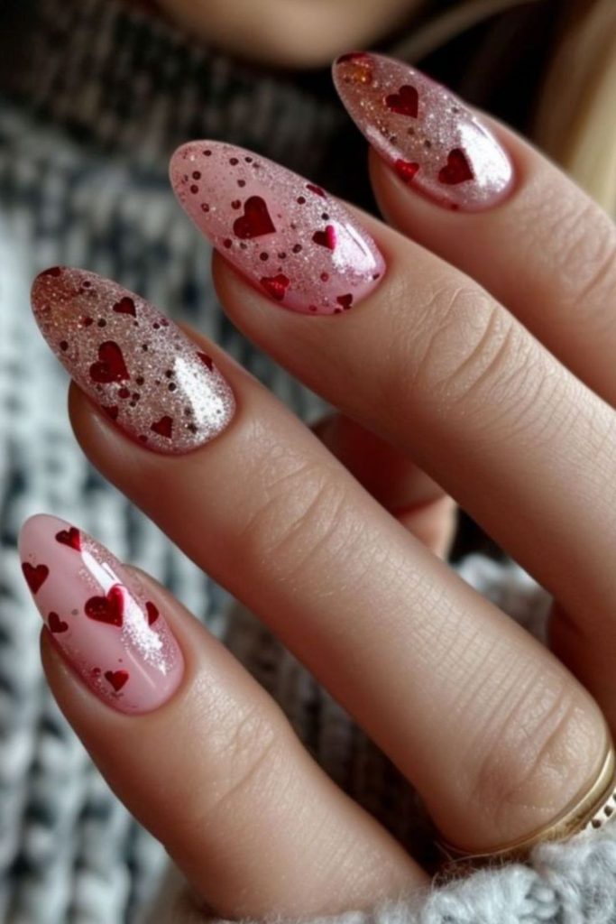 Random glitter dots creating sparkle effect