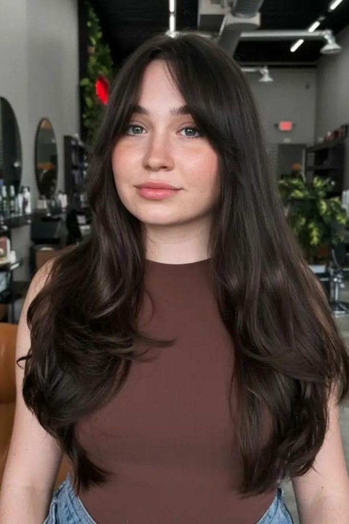 Super sleek ultra long straight hair