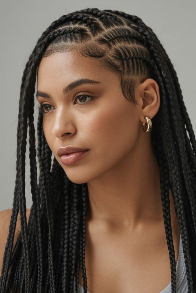 Black side twists with mysterious vibe