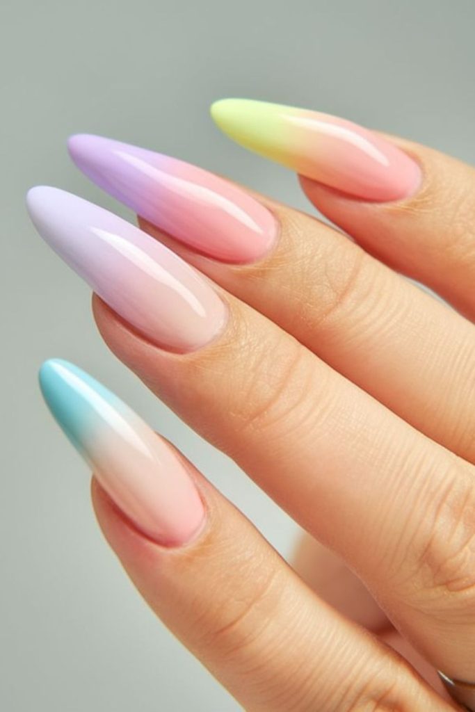 Gradient pastel colors blending gently