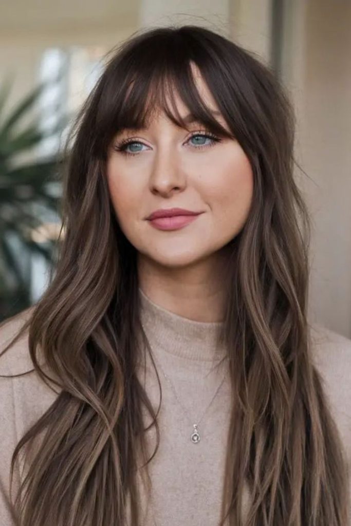 Long soft layered petal inspired hair